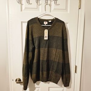 Large Men's Levi's Sweater Green And Brown